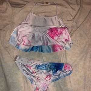 Zaful tie dye bikini
